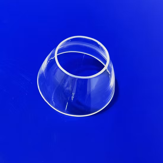 I Planta Ventas Brida de vidrio de cuarzo, Brida de cuarzo transparente resistente a altas temperaturas
