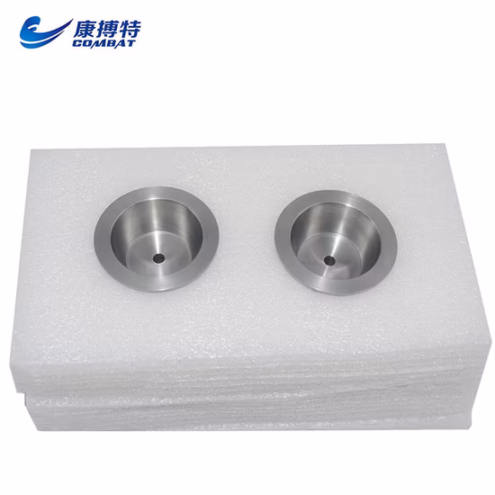 Crisol de tungsteno puro 99,95 de alta temperatura para zafiro para horno de fusión de vidrio de cuarzo